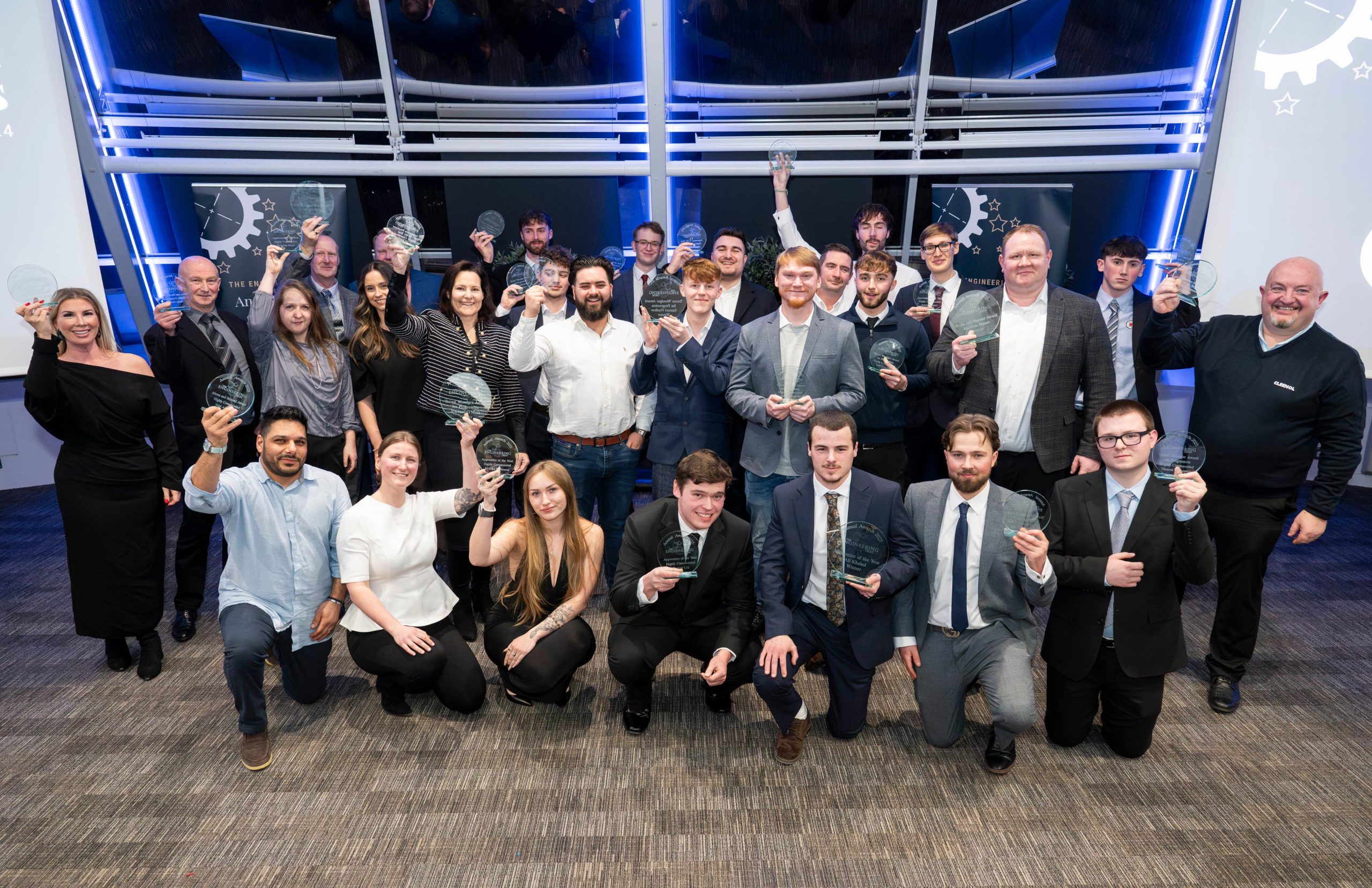 Guests and award recipients at an Engineering Trust event