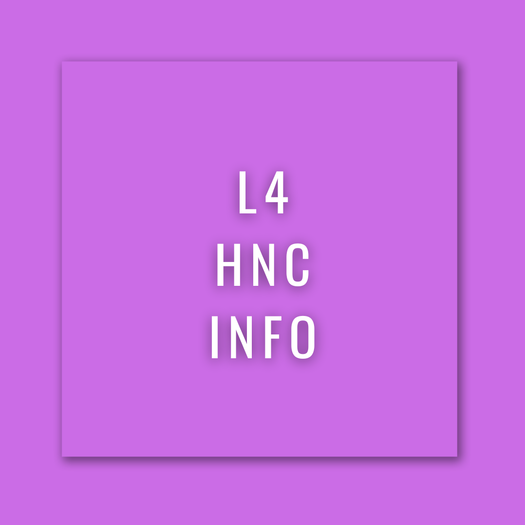 hnc course info.